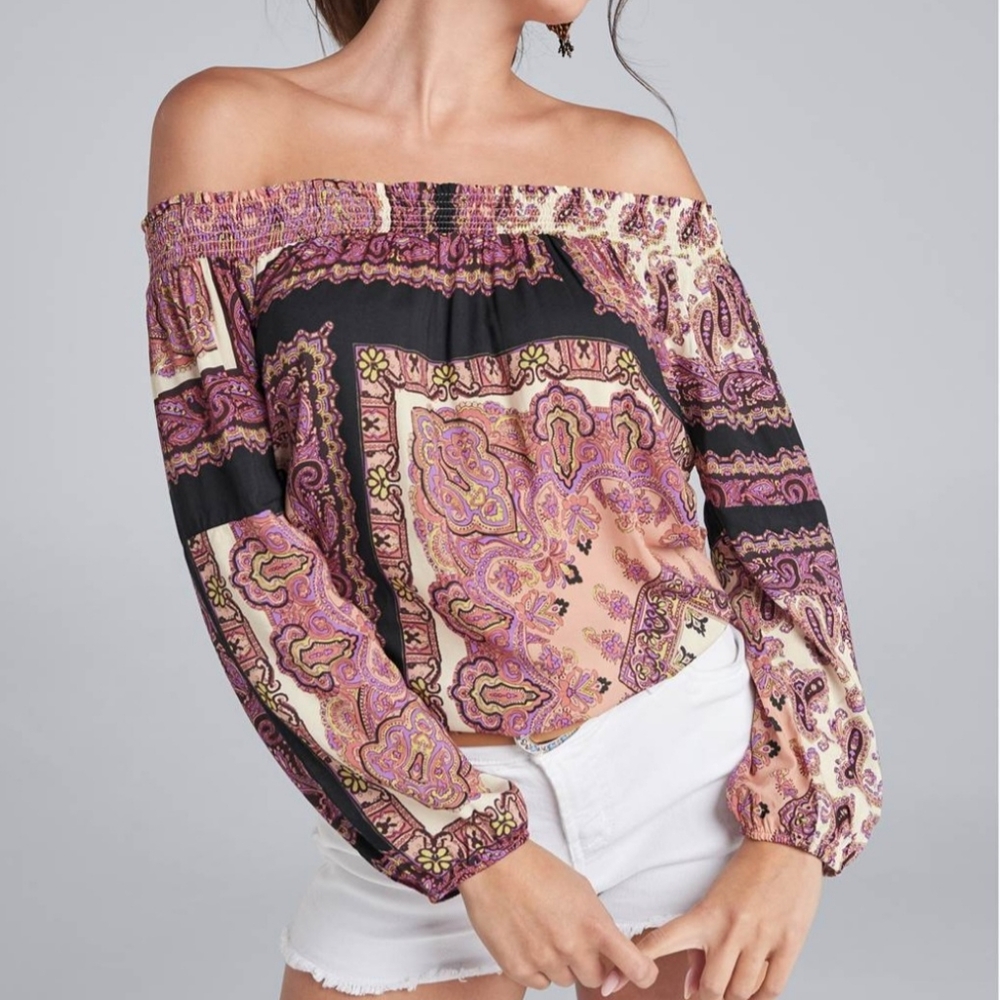 Lascana Venus Women’s Blouse 3/4 Sleeve Cold shoulders Multicolored